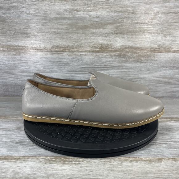 CHARIX Men’s Gray Leather Slip On Loafer Shoes Size EU 45 US 10.5 - Picture 3 of 9